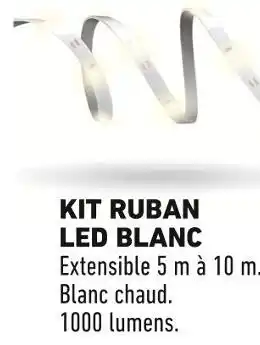 Brico Cash Kit ruban led blanc offre