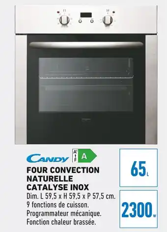 Brico Cash Candy Four Convection Naturelle Catalyse Inox offre