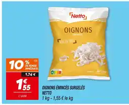 Netto NETTO Oignons émincés surgelés offre