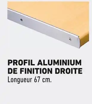 Brico Cash Profil aluminium de finition droite offre