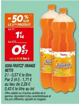 Netto NETTO Soda Fruizz' Orange offre