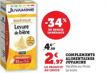 Hyper U JUVAMINE Complements alimentaires offre