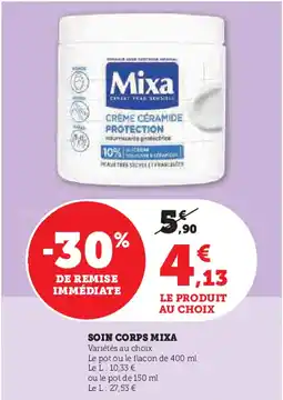 Hyper U MIXA Soin corps offre