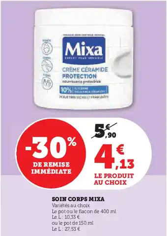 Hyper U MIXA Soin corps offre