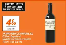 Netto CHATEAU BEGADANET Vin Rouge Médoc Cru Bourgeois 2022 offre