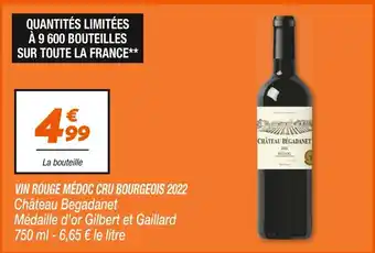 Netto CHATEAU BEGADANET Vin Rouge Médoc Cru Bourgeois 2022 offre