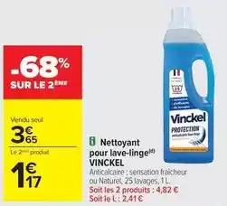 Carrefour Nettoyant pour lave-linge offre