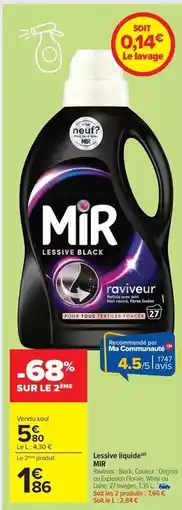 Carrefour Mir - lessive en capsules offre