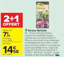 Carrefour Carrefour - terreau horticole offre