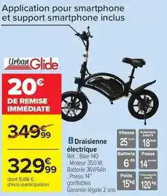 Carrefour Draisienne électrique offre