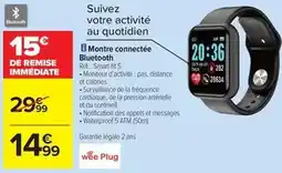 Carrefour Thur - montre connectée bluetooth offre