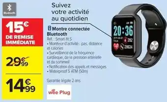 Carrefour Thur - montre connectée bluetooth offre