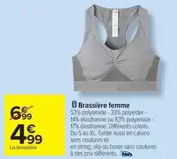 Carrefour Brassière femme offre