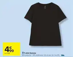 Carrefour T-shirt femme offre