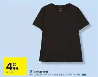 Carrefour T-shirt femme offre