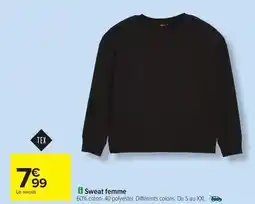 Carrefour Tex - sweat femme offre