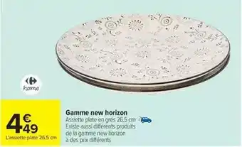 Carrefour Gamme new horizon offre