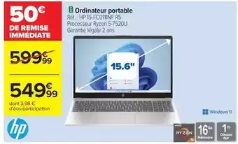 Carrefour Hp - ordinateur portable offre