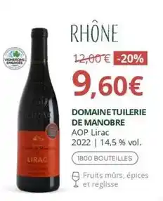 La Vignery Lirac - domaine tuilerie de manobre offre