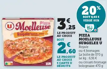 Super U Pizza moelleuse surgelee u offre