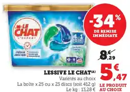 Super U Lessive le chat offre