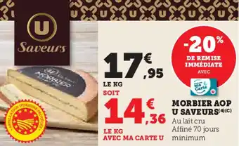 Super U Morbier aop u saveurs offre