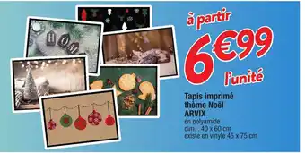 Migros Tapis Imprimé Thème Noël offre