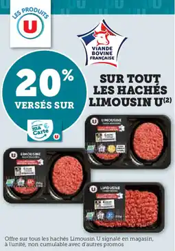 Super U Sur tout les hachés limousin u offre