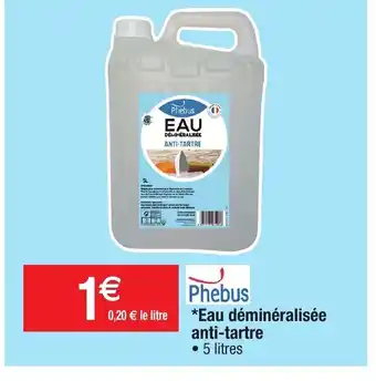 Migros Eau Déminéralisée offre