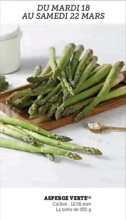 Super U Asperge verte offre