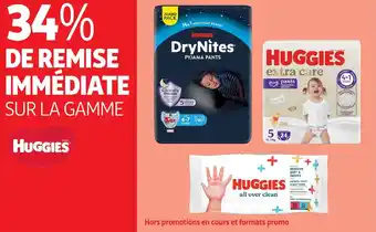 Auchan Sur la gamme huggies offre