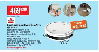 Migros Robot Aspirateur Laveur SpinWave offre