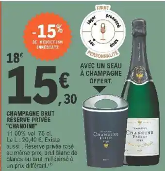 E.Leclerc Champagne Brut Réserve Privée offre
