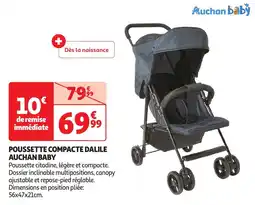 Auchan Poussette compacte dalile auchan baby offre