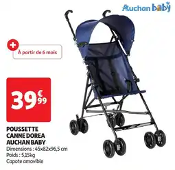 Auchan Poussette canne dorea auchan baby offre