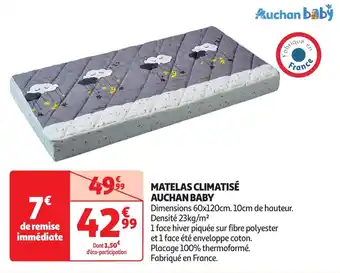 Auchan Matelas climatisé auchan baby offre