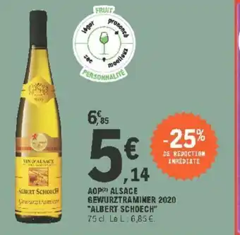 E.Leclerc AOP Alsace Gewurztraminer 2020 offre