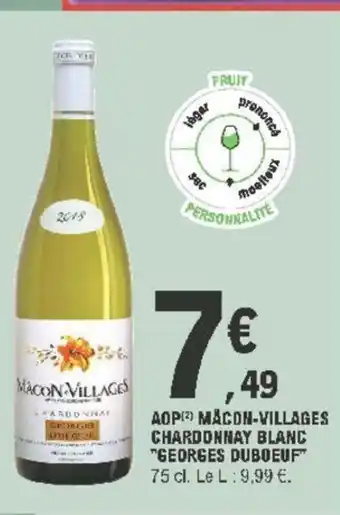 AOP Mâcon-Villages Chardonnay Blanc