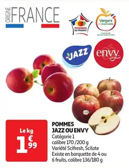 Auchan Pommes jazz ou envy offre