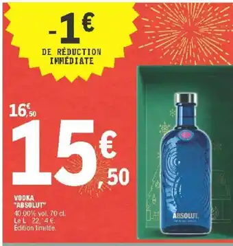 E.Leclerc Vodka Absolut offre