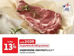 Auchan Viande bovine: faux filet offre