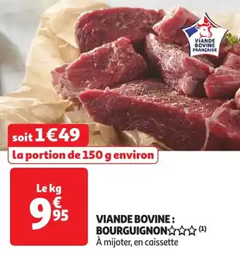 Auchan Viande bovine: bourguignon offre