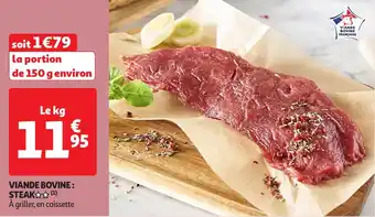 Auchan Viande bovine: steak offre