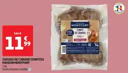 Auchan Cuisses de canard confites maison montfort offre