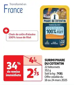 Auchan Surimi phare du cotentin offre