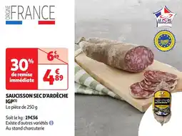 Auchan Saucisson sec d'ardèche igp offre