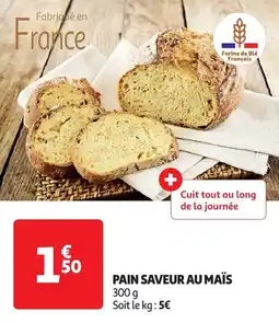 Auchan Pain saveur au maïs offre