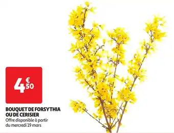 Auchan Bouquet de forsythia ou de cerisier offre