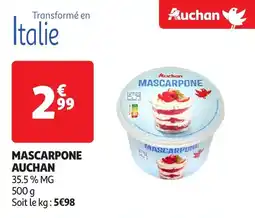 Auchan Mascarpone auchan offre