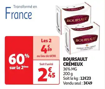 Auchan Boursault crémeux offre